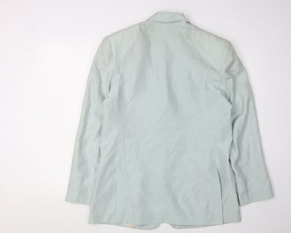 United Colors of Benetton Women’s Blue Silk Blazer Size 16