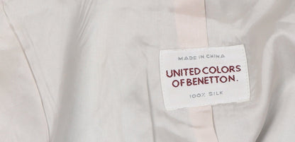 United Colors of Benetton Women’s Blue Silk Blazer Size 16