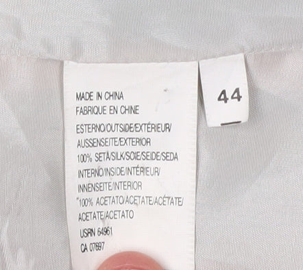 United Colors of Benetton Women’s Blue Silk Blazer Size 16