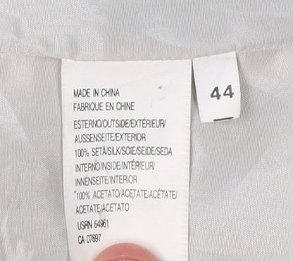 United Colors of Benetton Women’s Blue Silk Blazer Size 16