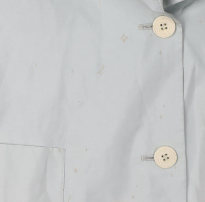 United Colors of Benetton Women’s Blue Silk Blazer Size 16