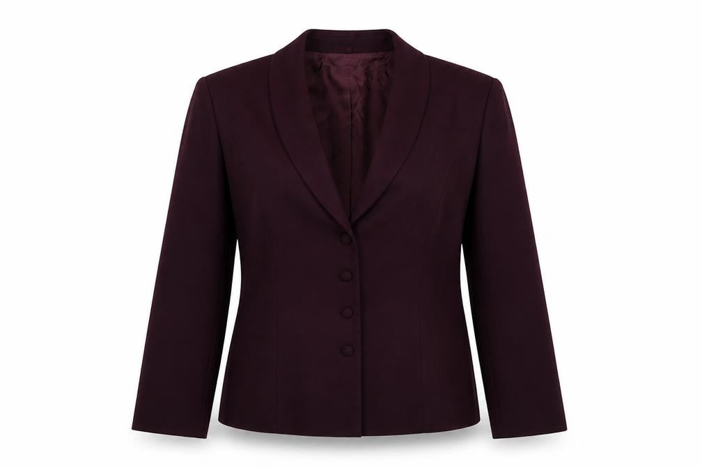 Womens UK Size 12 Jacques Vert Regular Purple Blazer