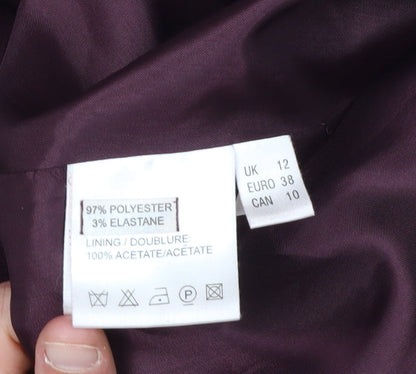 Jacques Vert Women's Purple Blazer, Size 12, Workwear