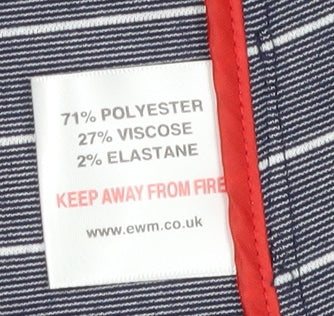 Isle Women's Blue Striped Suit Jacket Size 12