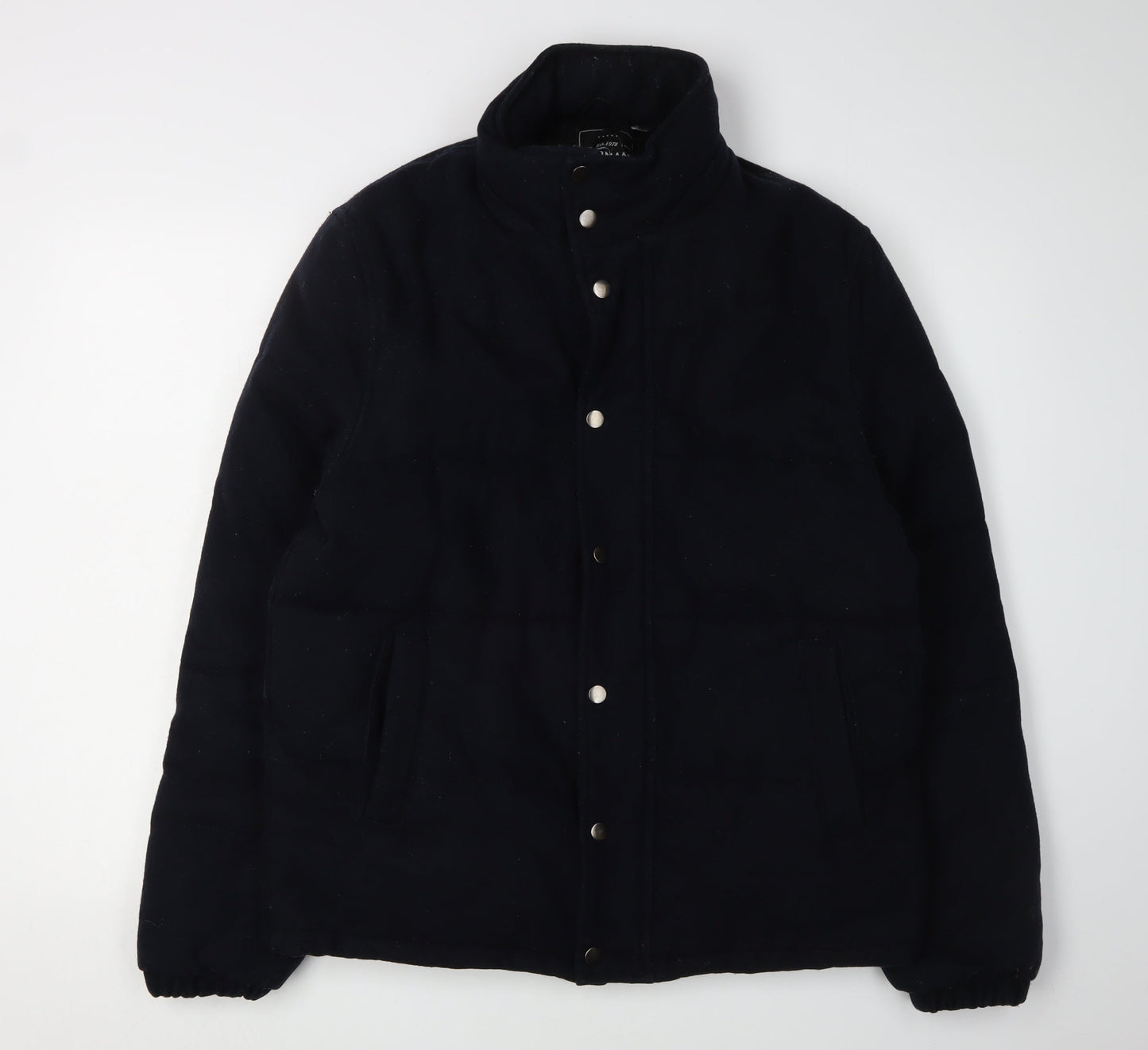 Mens UK Size L Topman Black Puffer Jacket