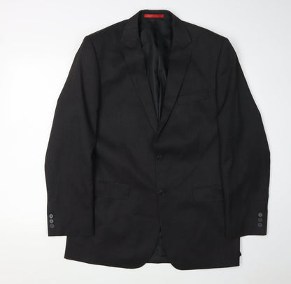 Mens UK Size 40 Burton Regular Black Suit Jacket