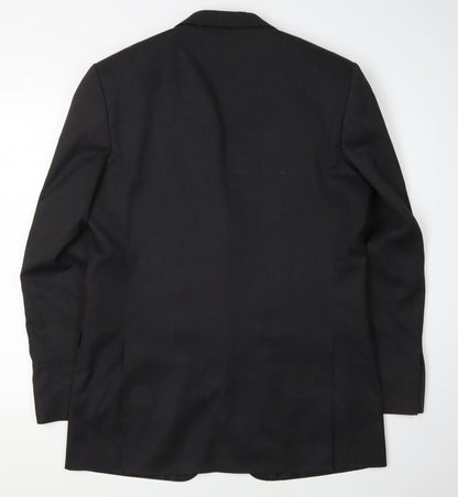 Mens UK Size 40 Burton Regular Black Suit Jacket