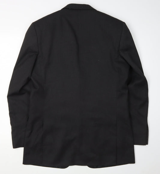 Mens UK Size 40 Burton Regular Black Suit Jacket