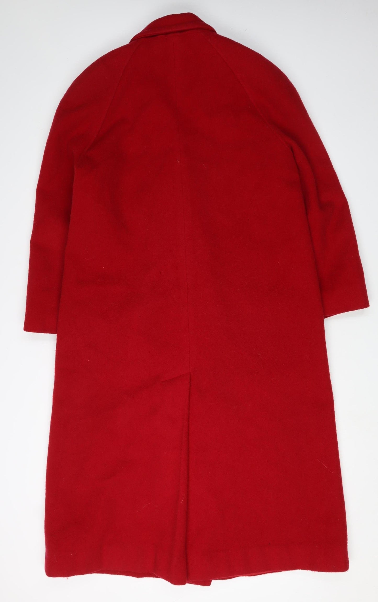 Womens UK Size 12 Essentials Red Overcoat