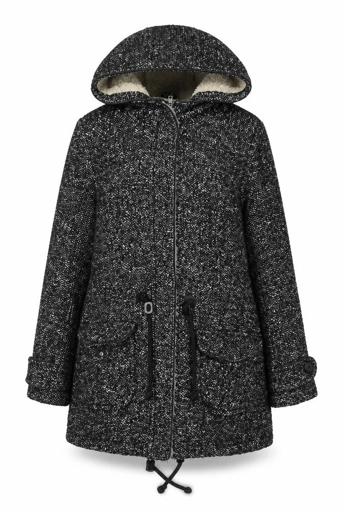 Womens UK Size 8 NEXT Black Parka Coat