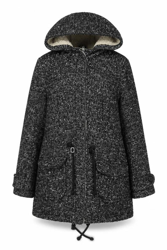 Womens UK Size 8 NEXT Black Parka Coat