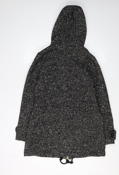 Womens UK Size 8 NEXT Black Parka Coat