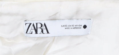 Zara Women's Ivory Trouser Suit Blazer Size 6