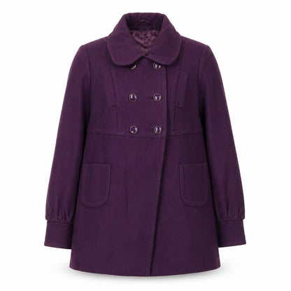 Womens UK Size 16 Monsoon Purple Pea Coat