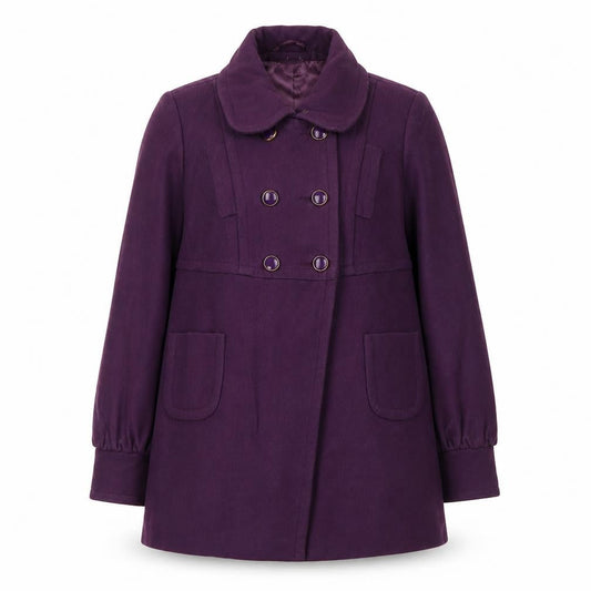 Womens UK Size 16 Monsoon Purple Pea Coat