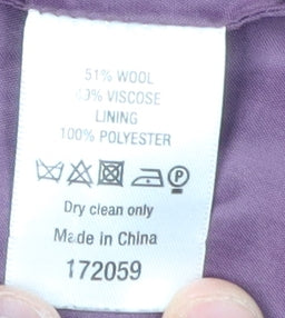 Womens UK Size 16 Monsoon Purple Pea Coat