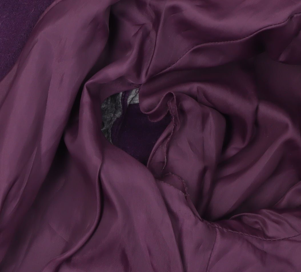 Womens UK Size 16 Monsoon Purple Pea Coat
