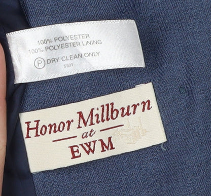 Honor Millburn Women's Blue Suit Jacket Size 14