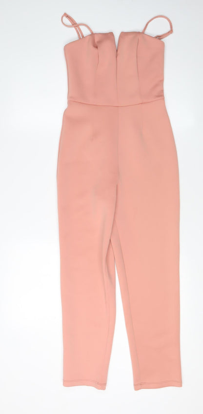Womens UK Size 4 ASOS One-Piece Pink Jumpsuit