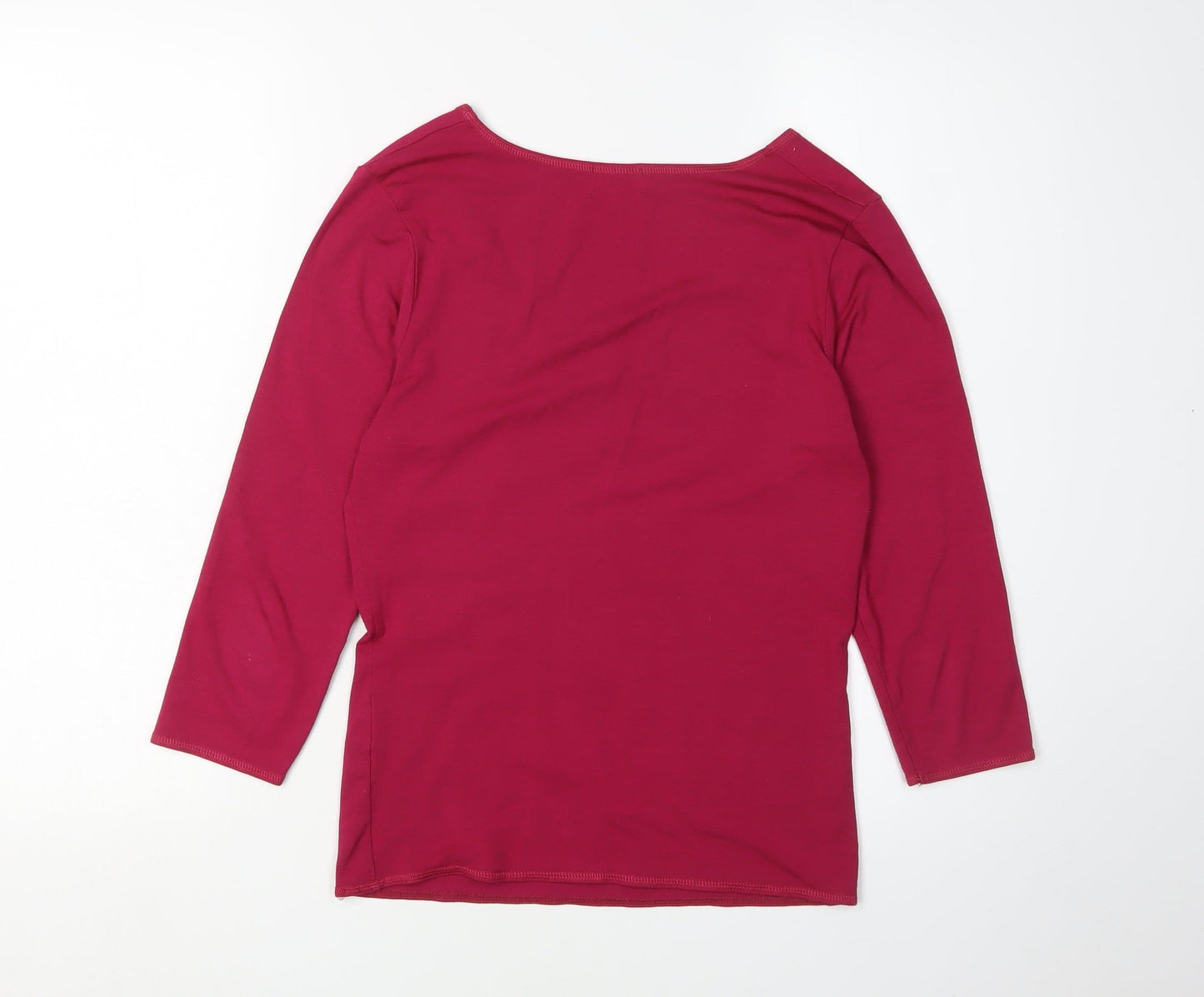 Womens UK Size S Hobbs Red Basic T-Shirt