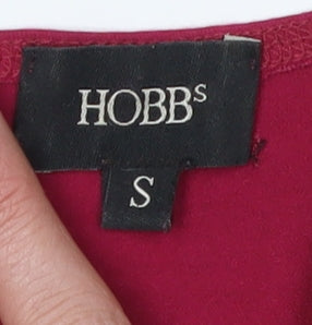 Womens UK Size S Hobbs Red Basic T-Shirt