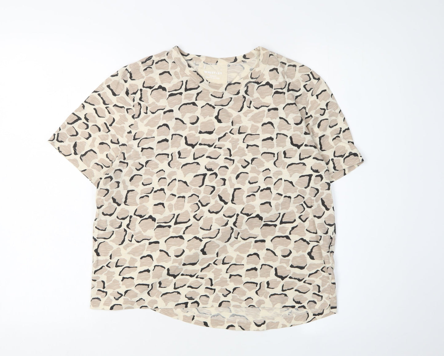 Womens UK Size M Whistles Beige  T-Shirt