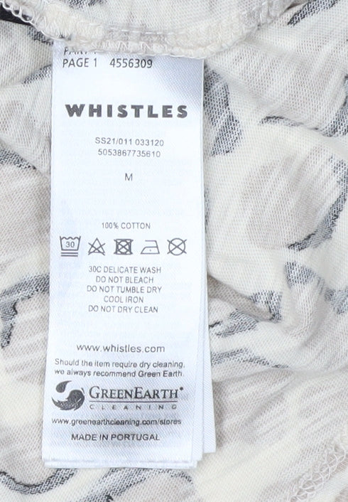 Womens UK Size M Whistles Beige  T-Shirt