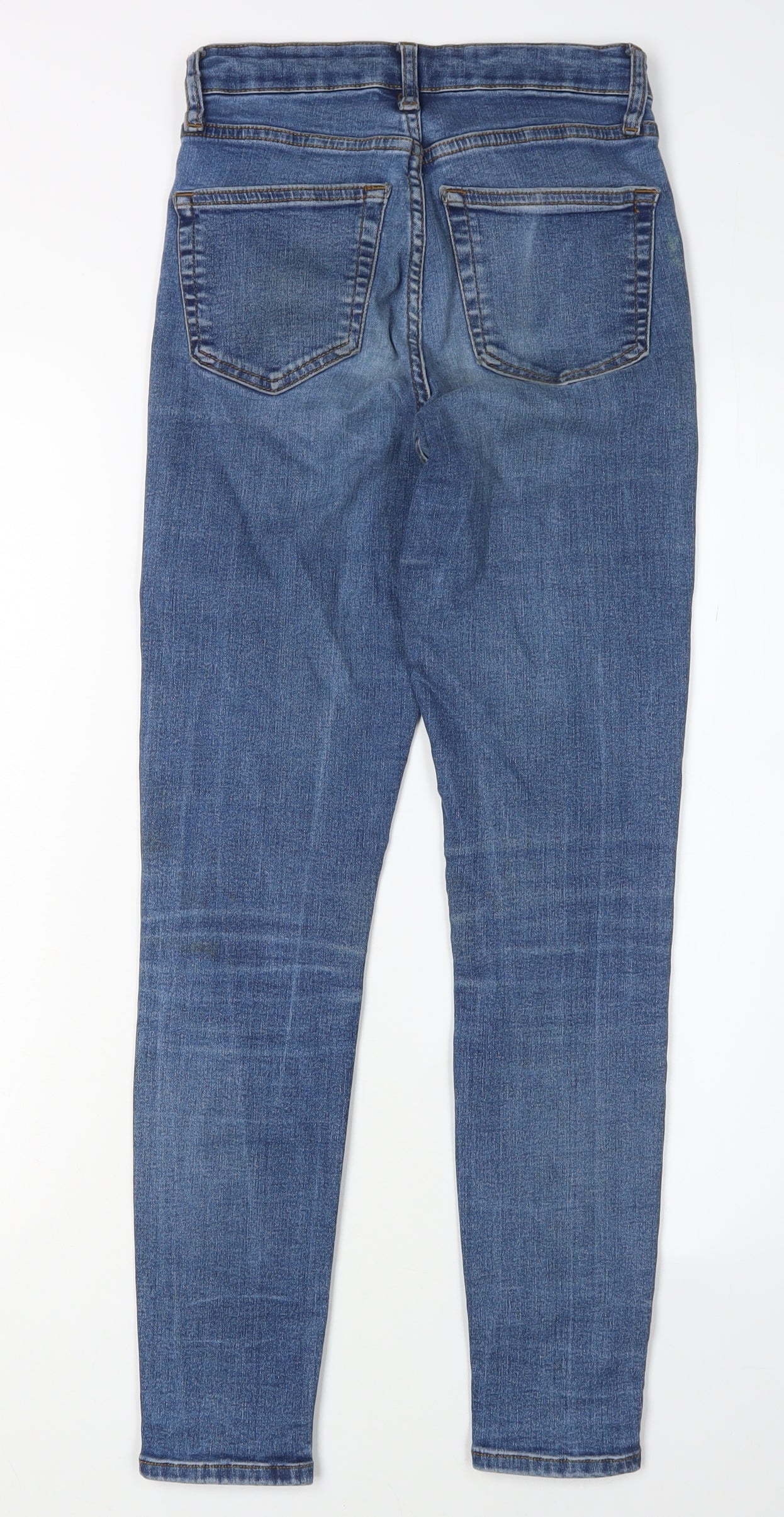 Topshop Women's Blue Skinny Jeans Size 8 Mid-Rise