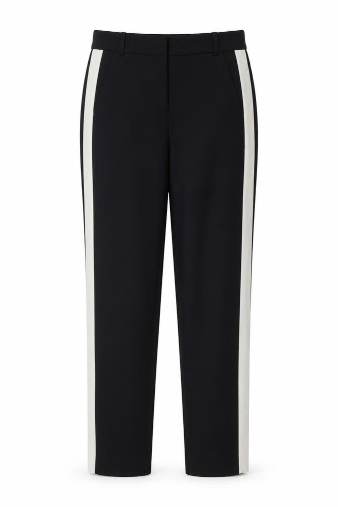 Womens UK Size XS Zara Basic Slim Fit Casual Workwear Black Trousers