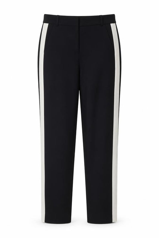Womens UK Size XS Zara Basic Slim Fit Casual Workwear Black Trousers