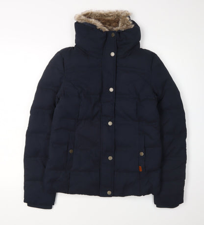 Fatface Women's Blue Puffer Jacket Size 8