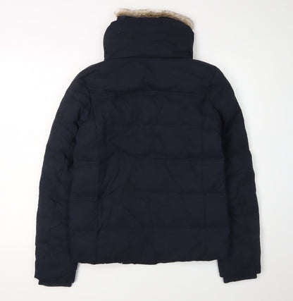 Fatface Women's Blue Puffer Jacket Size 8