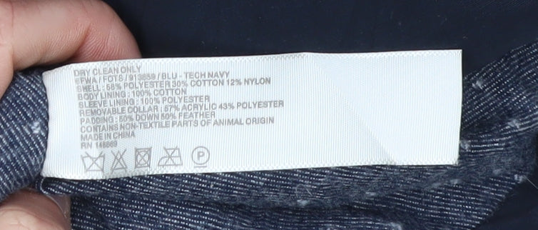 Fatface Women's Blue Puffer Jacket Size 8