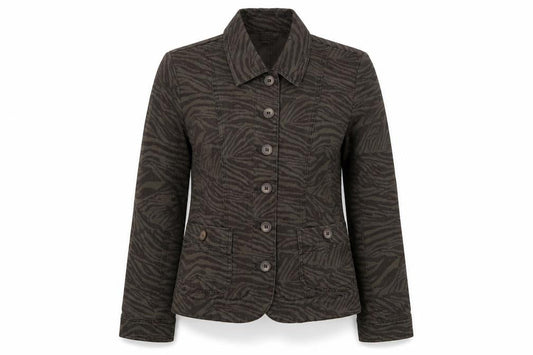 Womens UK Size 10 Viyella Brown Basic Jacket