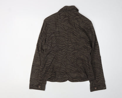 Womens UK Size 10 Viyella Brown Basic Jacket