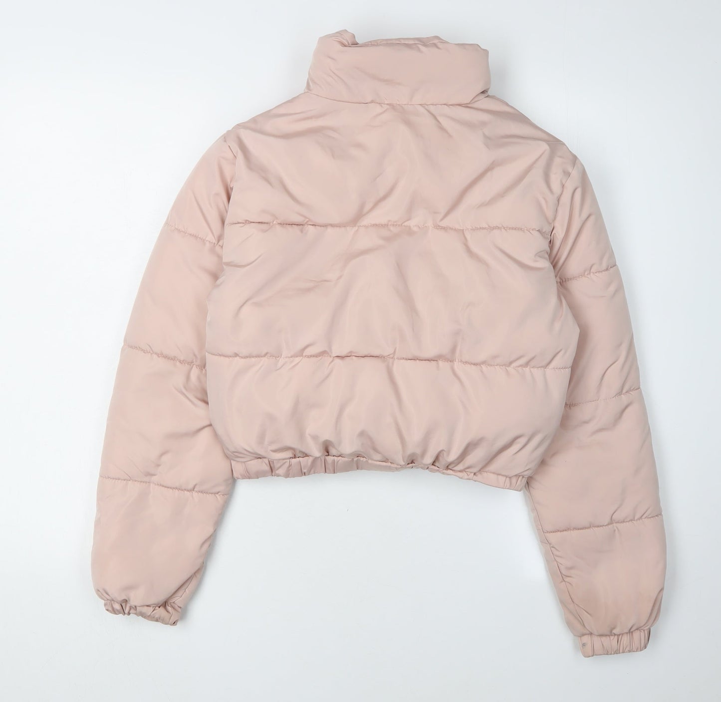 915 Generation Girls Pink Puffer Jacket, Age 12-13, Cropped Zip Coat