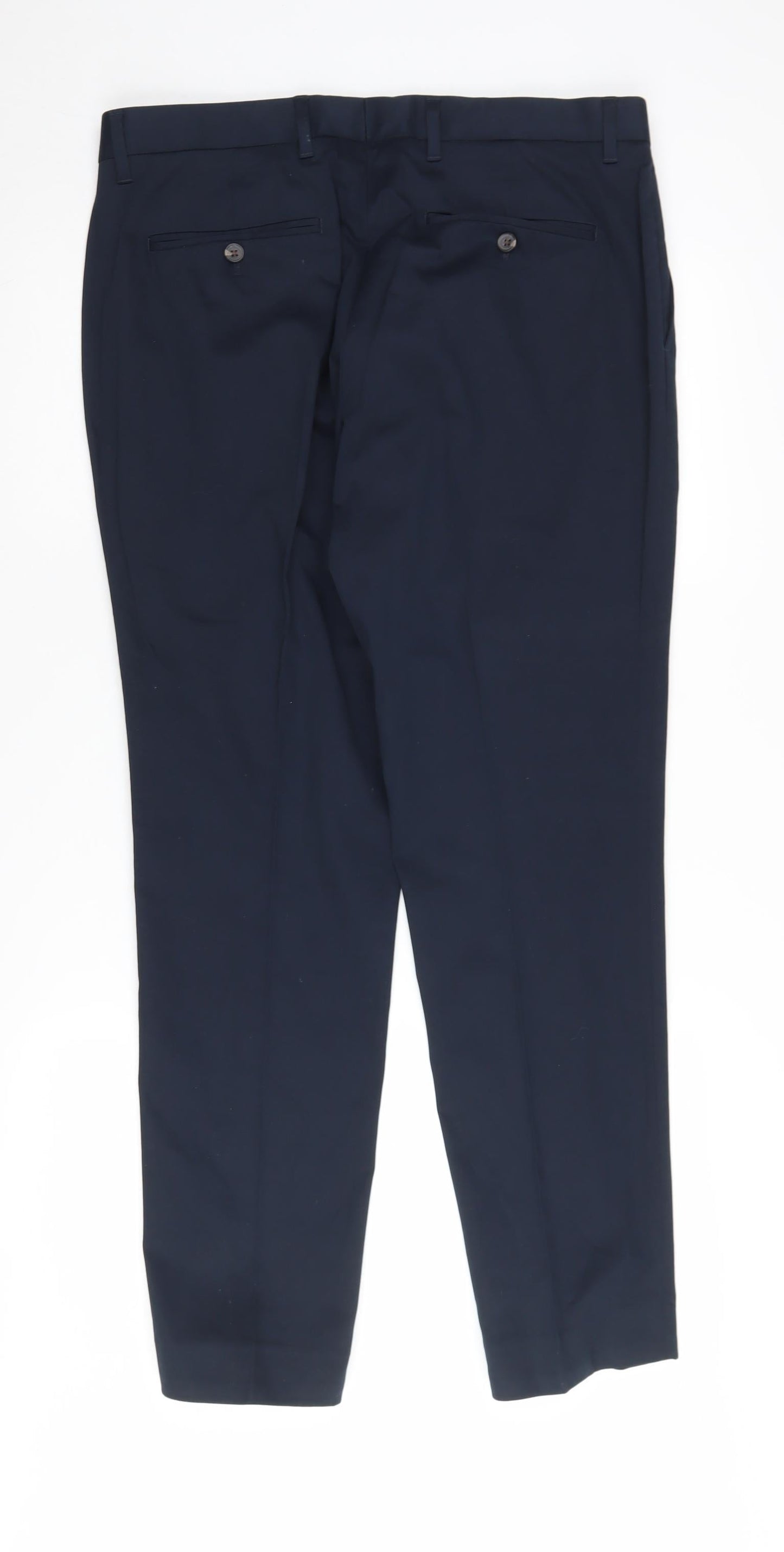 Next Men's Blue Regular Trousers - Size 34