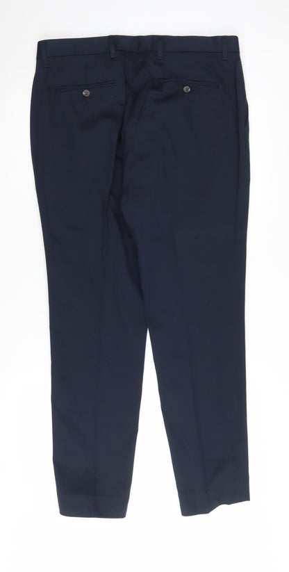 Next Men's Blue Regular Trousers - Size 34