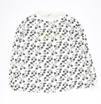 George Women’s White Mickey Print Sweatshirt S
