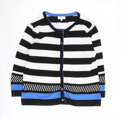 Womens UK Size M CC Multicoloured Cardigan Jumper