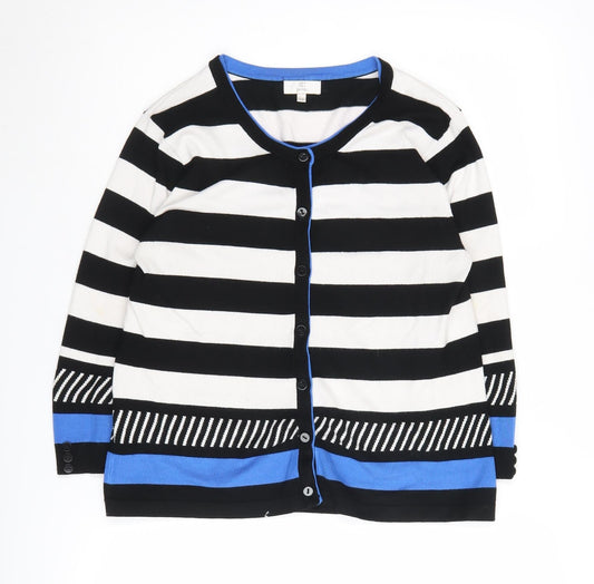 Womens UK Size M CC Multicoloured Cardigan Jumper