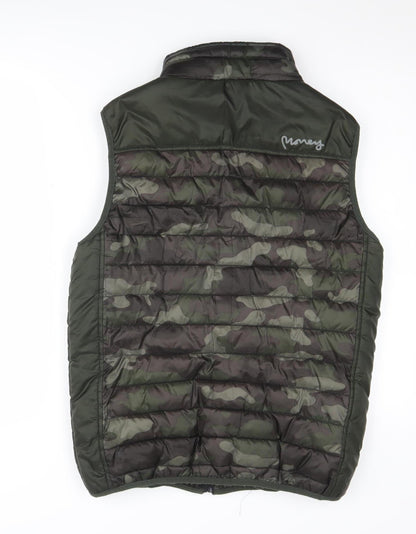 Mens UK Size S Money Green Puffer Jacket