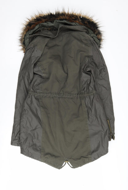 Womens UK Size 10 Falmer Heritage Green Parka Coat