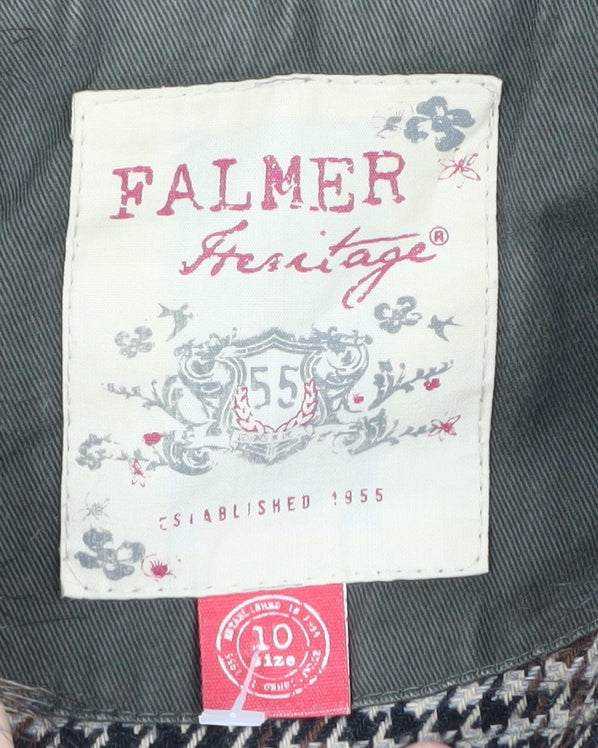 Womens UK Size 10 Falmer Heritage Green Parka Coat