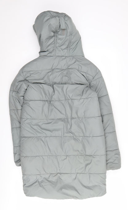 Regatta Girls Green Long Puffer Jacket 9-10 Years