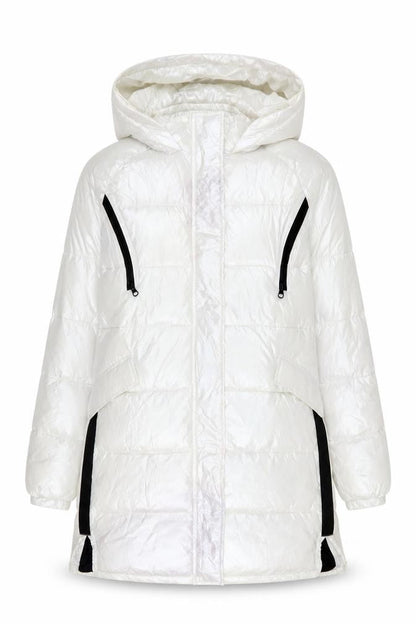 Womens UK Size 8 NEXT White Puffer Jacket