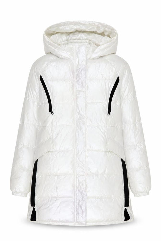 Womens UK Size 8 NEXT White Puffer Jacket
