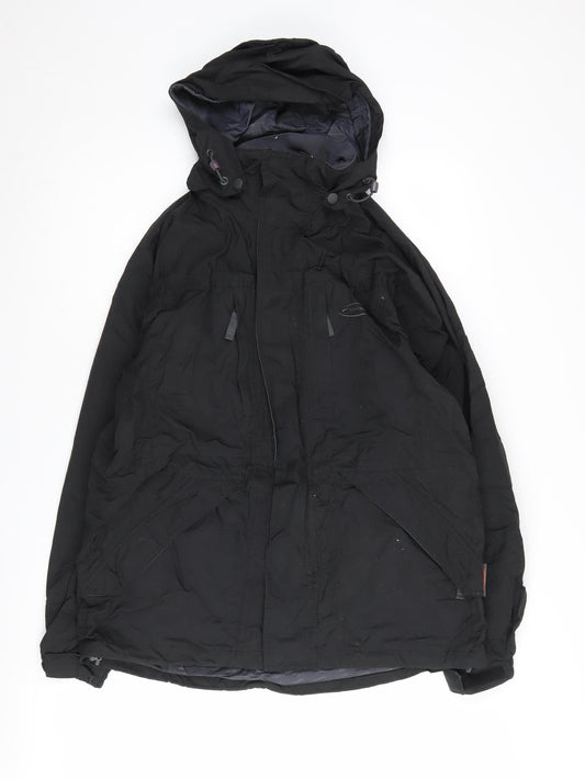 Mens UK Size S mountainlife Black Parka Coat