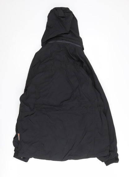 Mens UK Size S mountainlife Black Parka Coat