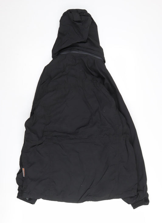 Mens UK Size S mountainlife Black Parka Coat
